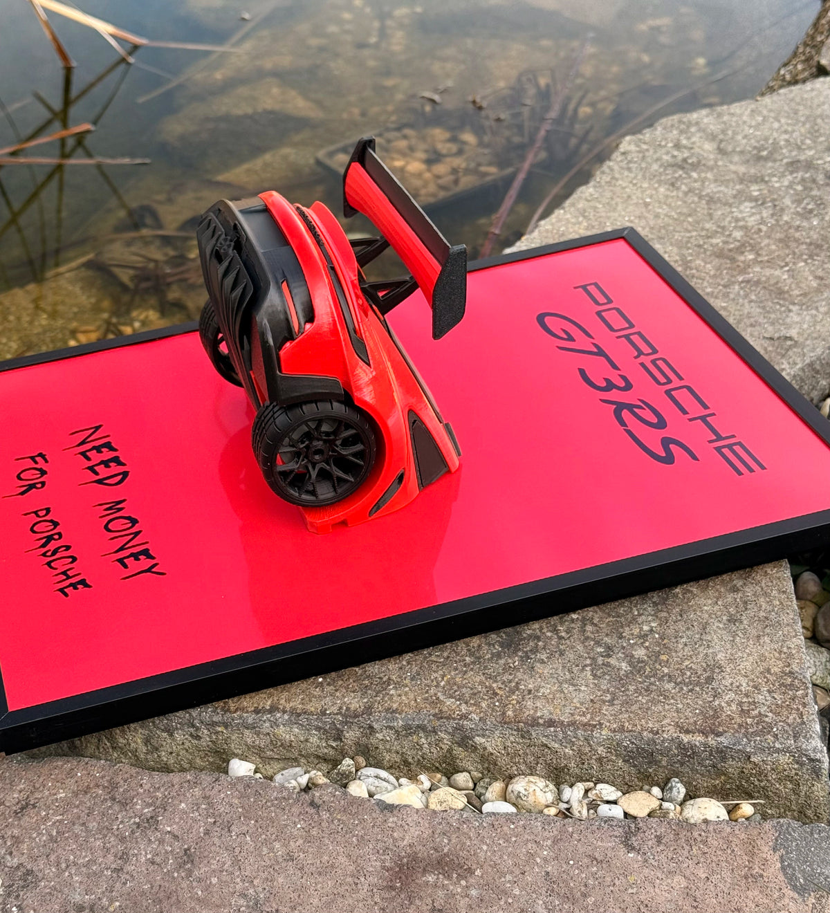 Obraz s modelem vozu Porsche 911 GT3 RS 30x40cm