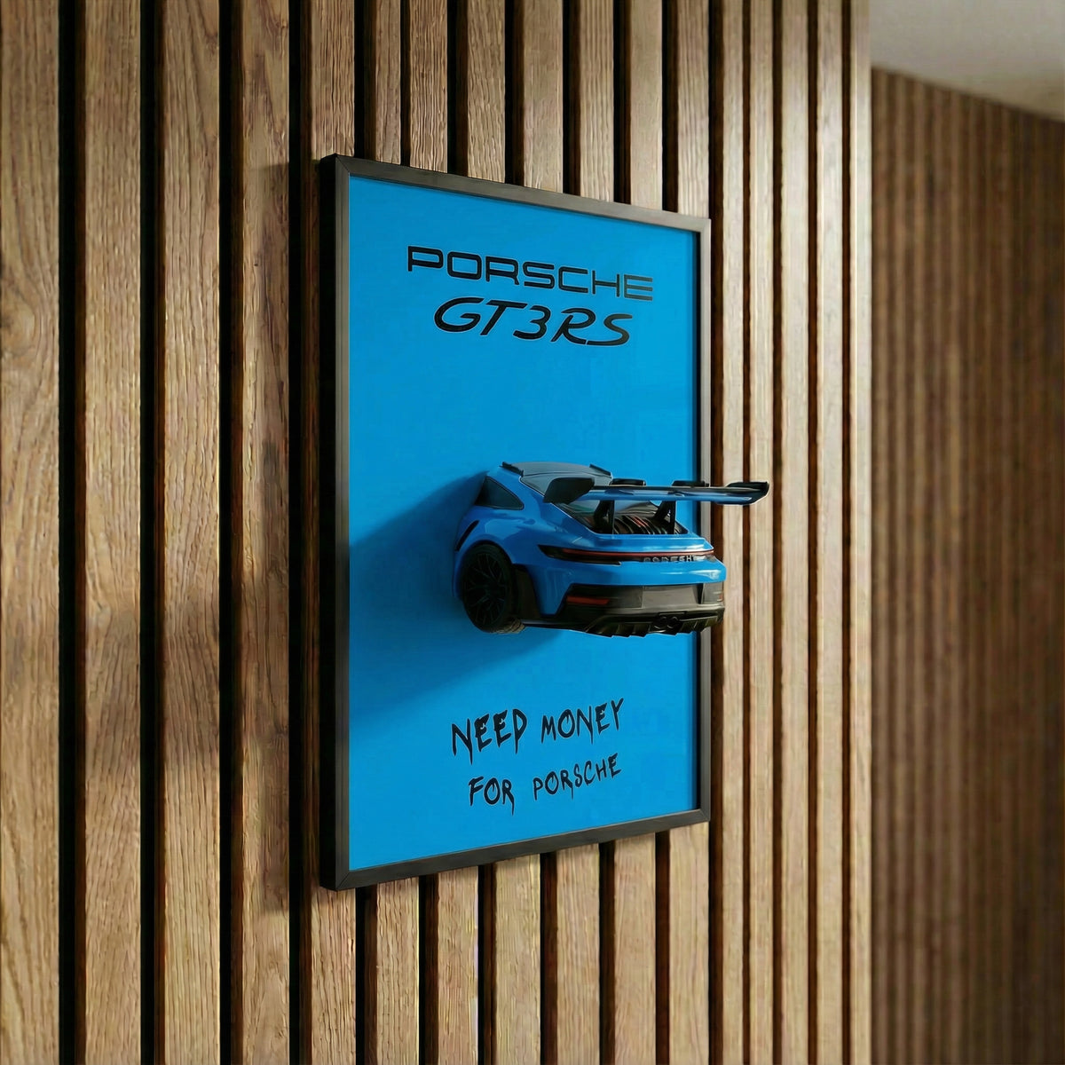 Obraz s modelem vozu Porsche 911 GT3 RS 30x40cm