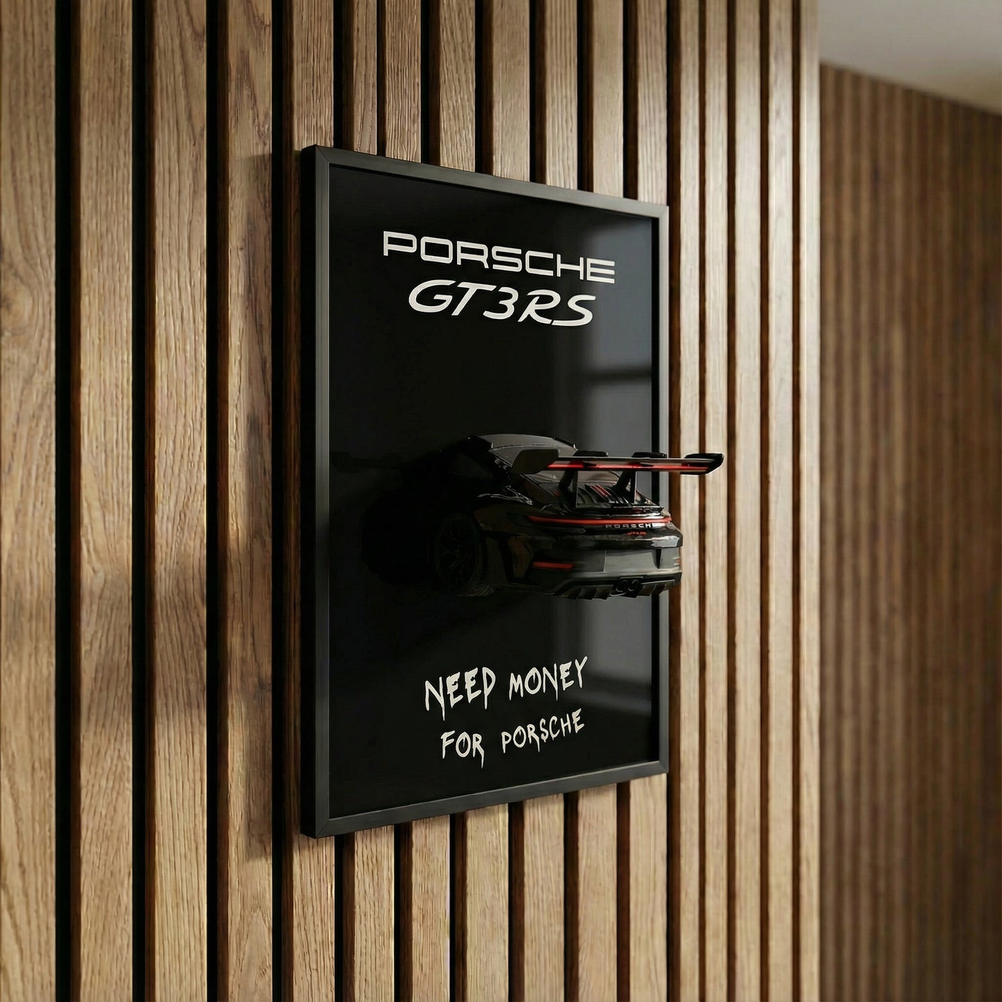 Obraz s modelem vozu Porsche 911 GT3 RS 30x40cm