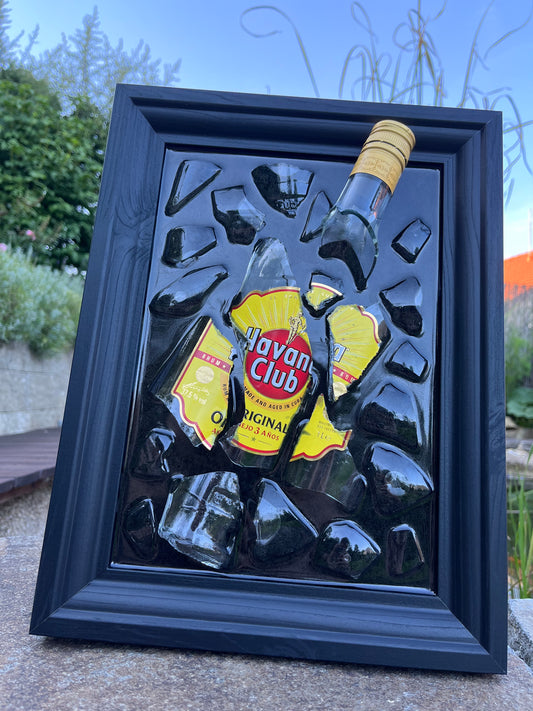 Havana Club Anejo 3 Anos epoxy painting