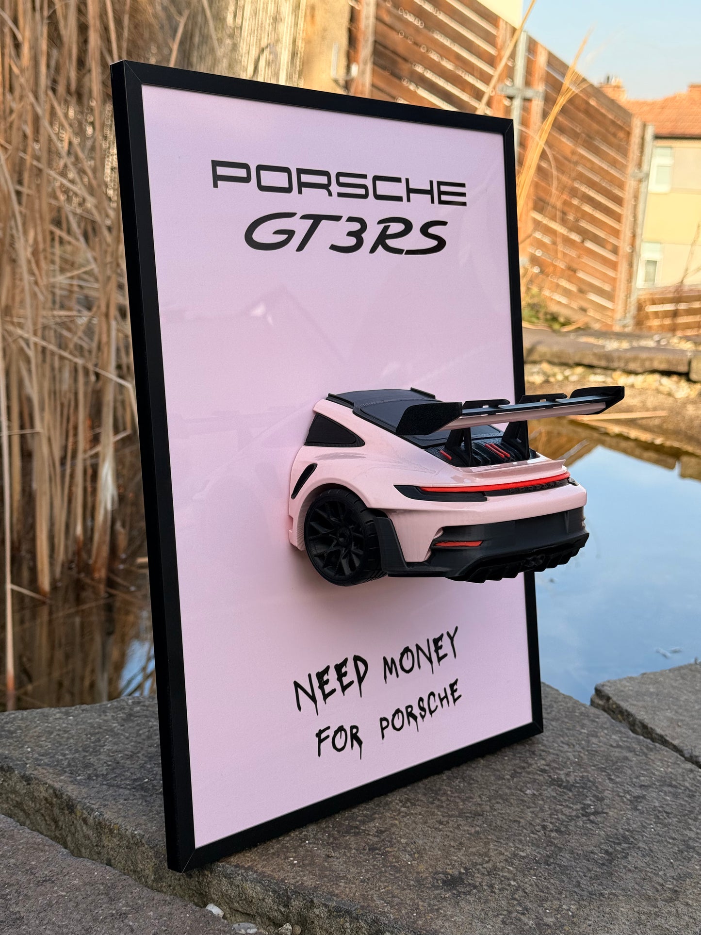 Obraz s modelem vozu Porsche 911 GT3 RS 30x40cm