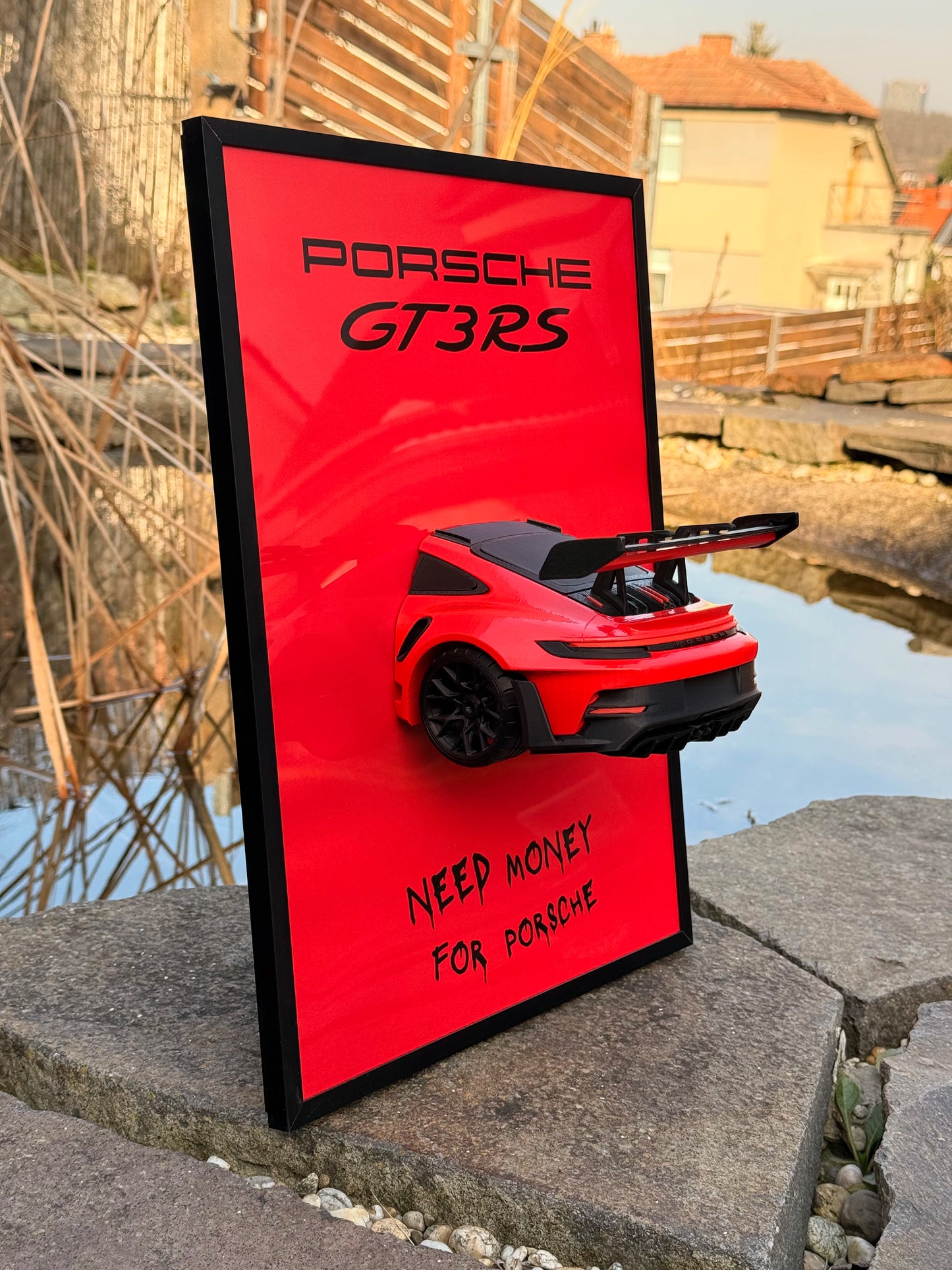 Obraz s modelem vozu Porsche 911 GT3 RS 30x40cm
