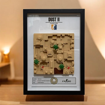 Counter Strike Dust II image with 3D map model