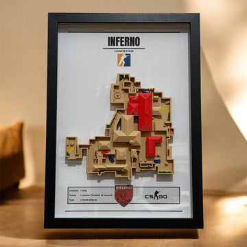 COUNTER STRIKE INFERNO Image with 3D map model